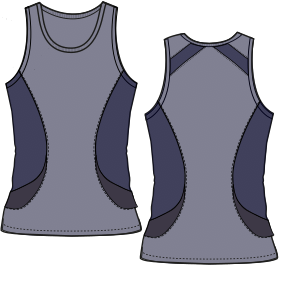 Fashion sewing patterns for LADIES T-Shirts Sleeveless  top 9506